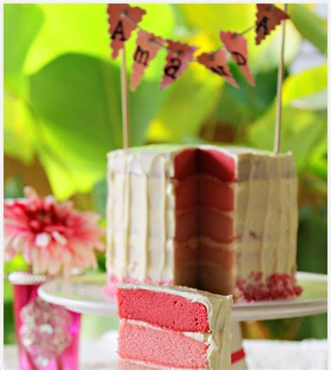 Chic & Gorgeous Treats: Baking Recipe: Amanda's Pink Rainbow Cake