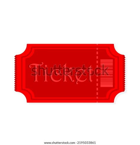 Simple Red Ticket Barcode Cinema Museum Stock Vector (Royalty Free) 2195033861 | Shutterstock