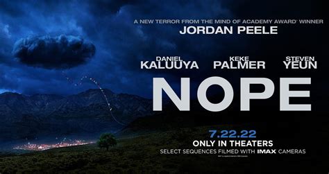 Il poster IMAX di Nope, il thriller di Jordan Peele