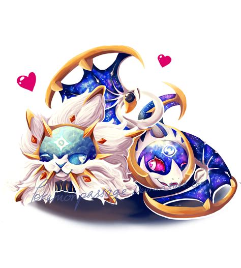 Solgaleo + Lunala by Pokemonpassage on DeviantArt