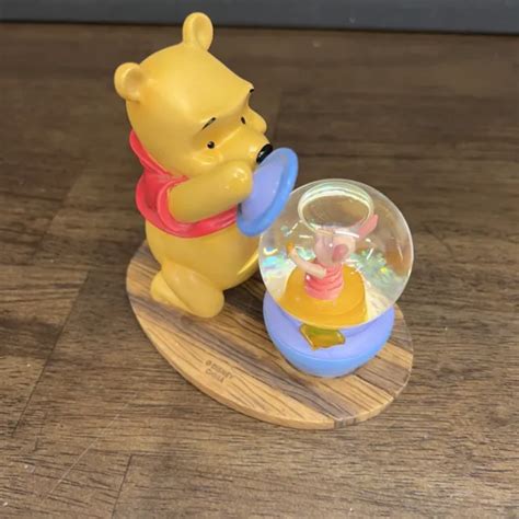 DISNEY STORE SNOW Globe Winnie the Pooh & Piglet in Hunny Pot! $14.99 - PicClick