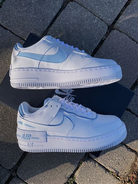 Icy Blue Custom Air Force 1 Shadow (AF1s)