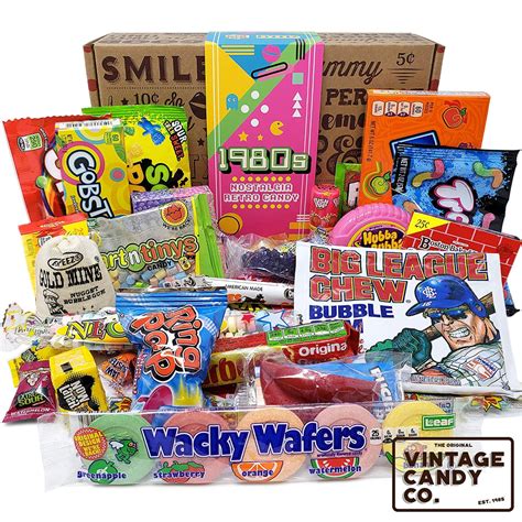 VINTAGE CANDY CO. 1980's RETRO CANDY GIFT BOX - 80s Nostalgia Candies - Flashback EIGHTIES Fun ...