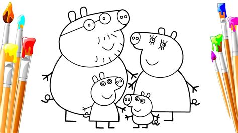 Family Sketch, Family Drawing, Easy Drawings, Pencil Drawings, Peppa ...