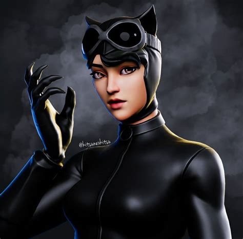 Gatubela Fortnite Skin 🖤 | Mulher gato, Mulher, Gatos