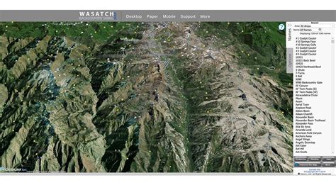 Wasatch Backcountry Skiing Guide & Map – Internet Salmagundi