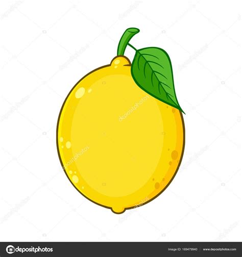 Lemon Cartoon Drawing Stock Vector Image by ©HitToon #169479940