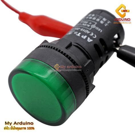หลอดไฟสัญญาณ AD16-22DS LED AC/DC 24V สีเขียว 22mm Light Indicator Signal Pilot Lamp - ขาย ...
