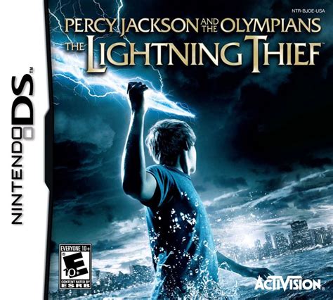 Percy Jackson and The Olympians: The Lightning Thief (2010) Nintendo DS box cover art - MobyGames