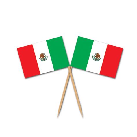 Cinco de Mayo Mexican Flag Picks (Case of 600) | Mexican flags, Drink decorations, Mexican cake