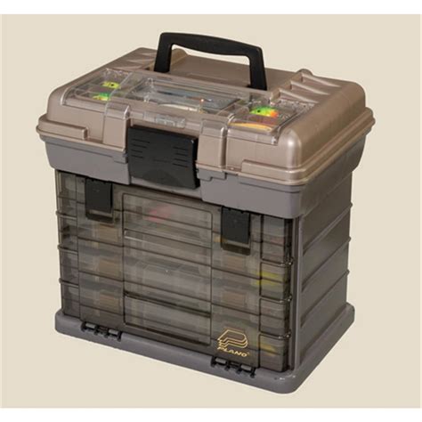 Plano® 4-BY® Rack Loader Tackle Box, Graphite / Sandstone - 121661, Tackle Boxes at Sportsman's ...