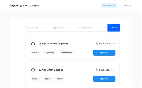 Career Page Template (Bootstrap 4.6, Free Custom Design)