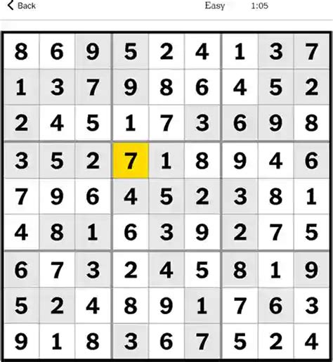 NYT Sudoku Answers Today - New York Times » Reveal That