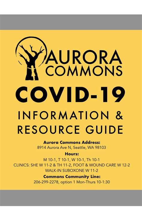 Updated COVID-19 Resource Guide — Aurora Commons