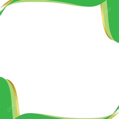 Simple Green Wave Corner Border, Green Wave, Wave Border, Corner Border PNG Transparent Clipart ...