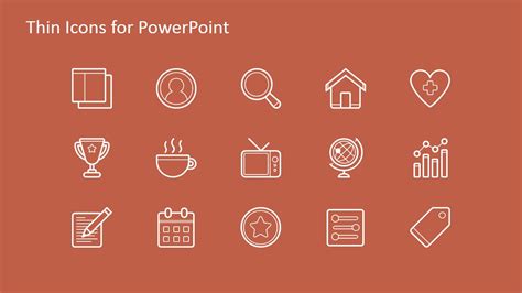 Thin Icons for PowerPoint - SlideModel