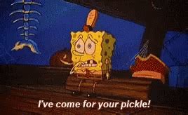 Spongebob Pickle GIF – Spongebob Pickle Ive Come For Your Pickle – Upptäck och dela giffar