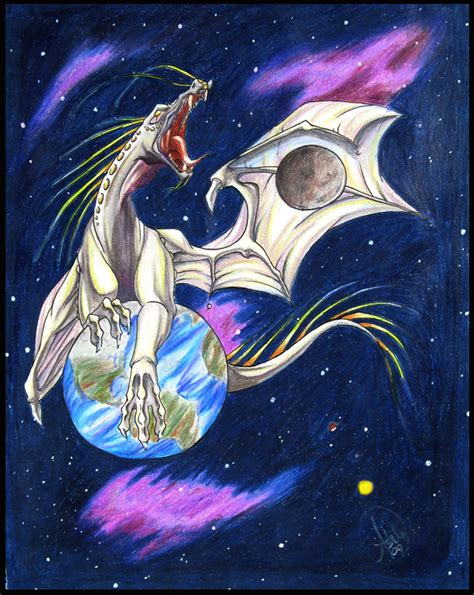 Space Dragon by Ahr0 on DeviantArt