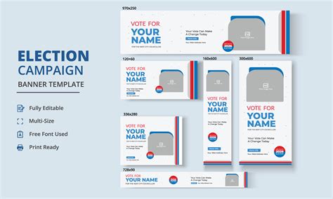 Election Campaign Banner Template Graphic by Gentle Graphix · Creative ...