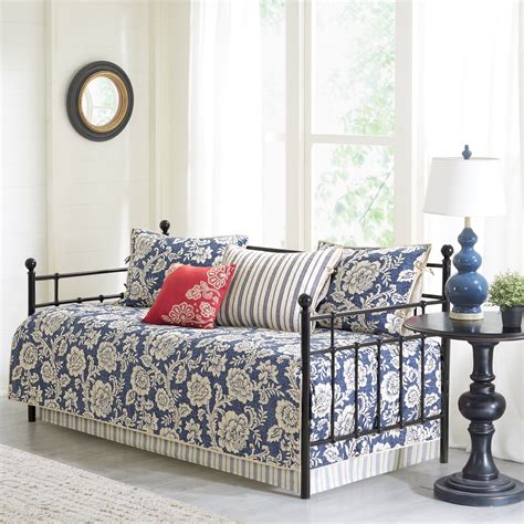 Home Essence Rose 6 Piece Cotton Twill Reversible Daybed Set - Walmart.com - Walmart.com