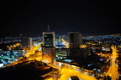 Kigali City at Night, 28 September 2015 | Flickr