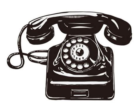 Retro classic antique phone / Drawing | ai illustrator file | US$5.00 ...