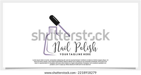 Nail Polish Vector Logo Design Template Stock Vector (Royalty Free) 2218918279 | Shutterstock