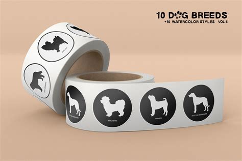 10 Dog Breeds Logos Vol.5 | MasterBundles