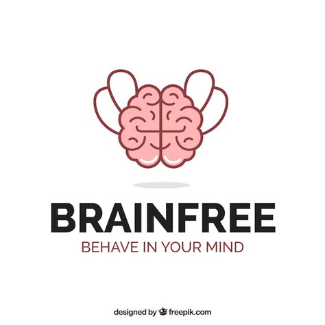 Premium Vector | Psychology logo with decorative brain