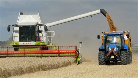 Free Images : tractor, field, asphalt, agriculture, harvester, combine, harvest time ...