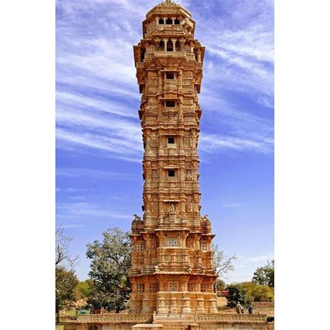 Pitaara Box Victory Vijay Stambh Chittorgarh, India | Unframed Canvas Painting for Bedroom ...