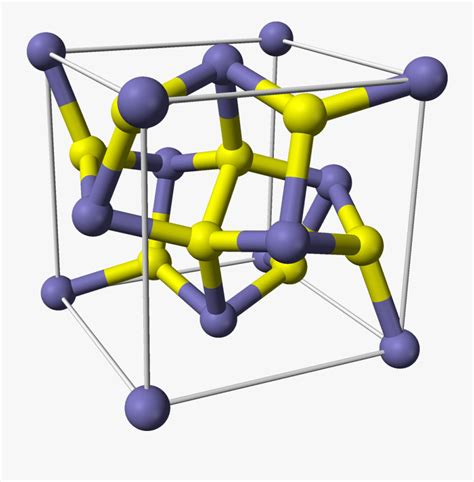 Pyrite Unit Cell 3d Balls - Pyrite Crystal Structure , Free Transparent Clipart - ClipartKey