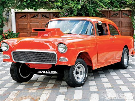 1955, Chevrolet, Hot, Rod, Rods, Retro, Drag, Racing, Race, Gasser ...