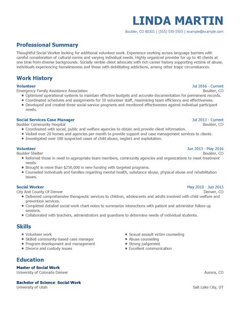 2024 Volunteer Resume Example + Guide | MyPerfectResume