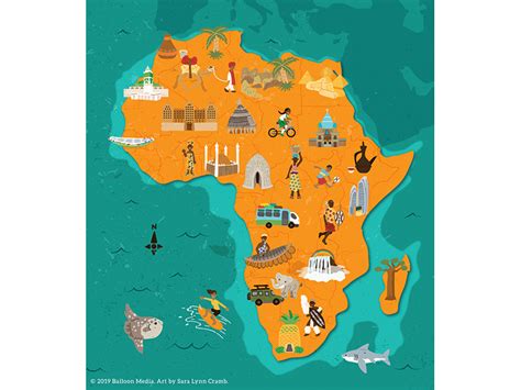 Africa Cultural Map by Sara Lynn Cramb on Dribbble