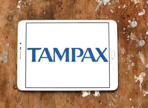 Tampax company logo editorial image. Image of brands - 120061010