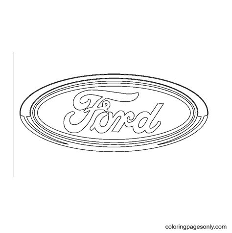 Ford Logo Coloring Page - Free Printable Coloring Pages