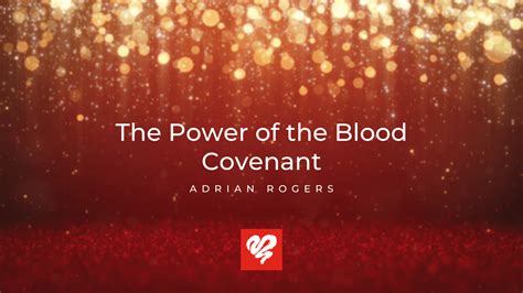 The Power of the Blood Covenant | Love Worth Finding Ministries