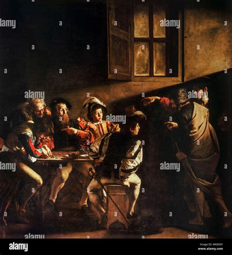 Calling st matthew painting caravaggio hi-res stock photography and ...