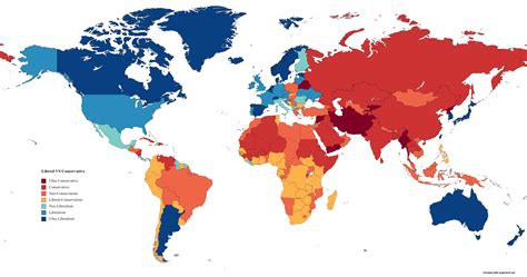 Conservatism vs Liberalism on Global Map : r/Maps