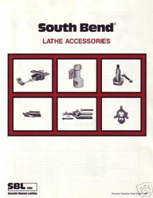 South Bend Lathe Accessories Catalog Manual