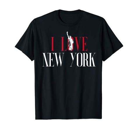 Amazon.com: I Love New York with Statue of Liberty T-Shirt: Clothing ...