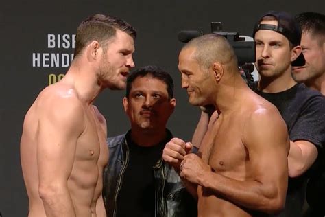 Michael Bisping vs Dan Henderson staredown pic, video from UFC 204 ...