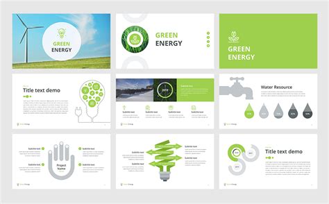 Green Energy - PowerPoint template for $19