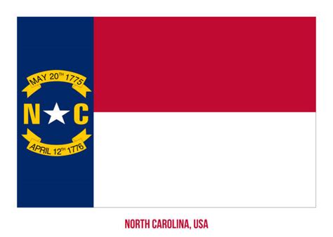 North Carolina State Flag Illustrations, Royalty-Free Vector Graphics ...