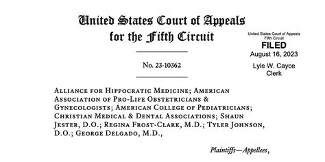 Fifth Circuit rules in abortion drug appeal