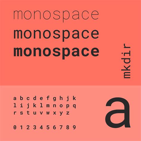 Monospace fonts