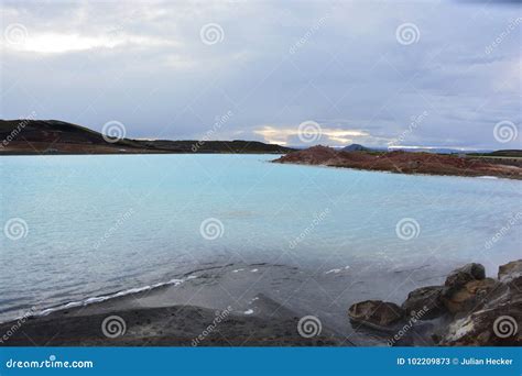 Sulfur Lake stock image. Image of goats, landscape, parade - 102209873