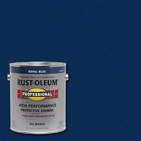 Rust-Oleum Professional 1 gal. High Performance Protective Enamel Gloss Royal Blue Oil-Based ...