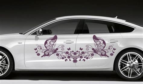 CAR VINYL STICKER GRAPHICS FLORAL PATTERN WITH BUTTERFLY A1272 | Car ...